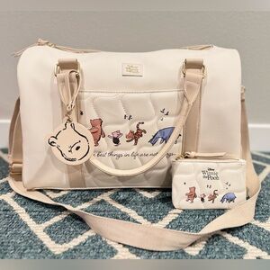 Disney Winnie the Pooh Weekender Tote & Wallet Set NWOT